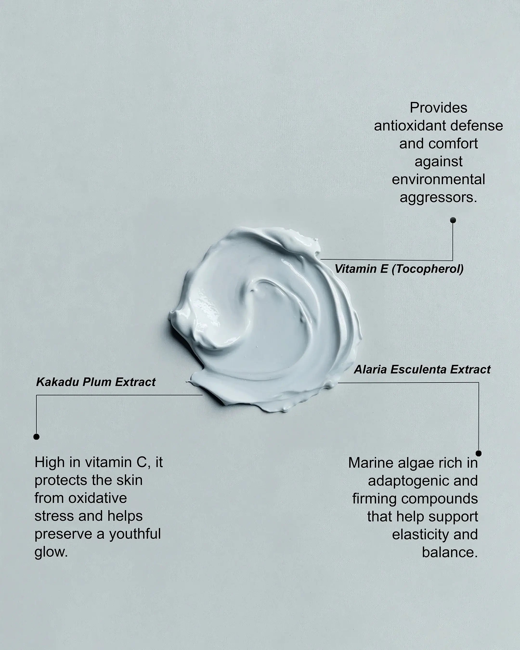Hydrating facial serum texture with botanical actives for skin barrier support and glow