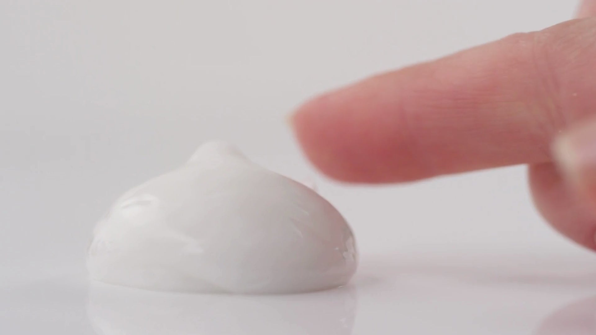Hydrating face cream texture video with peptides and clean ingredients for skin barrier support